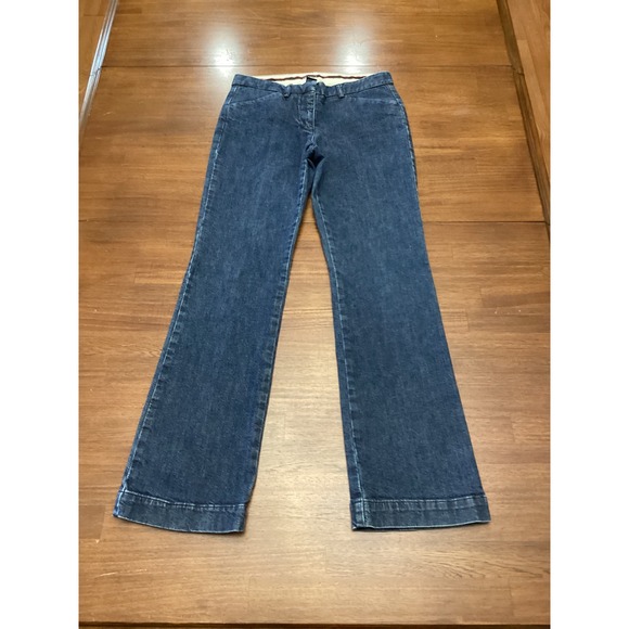 The Limited Womens Dark Wash Flare Leg Denim Jeans Size 6 small flaw - Picture 9 of 10